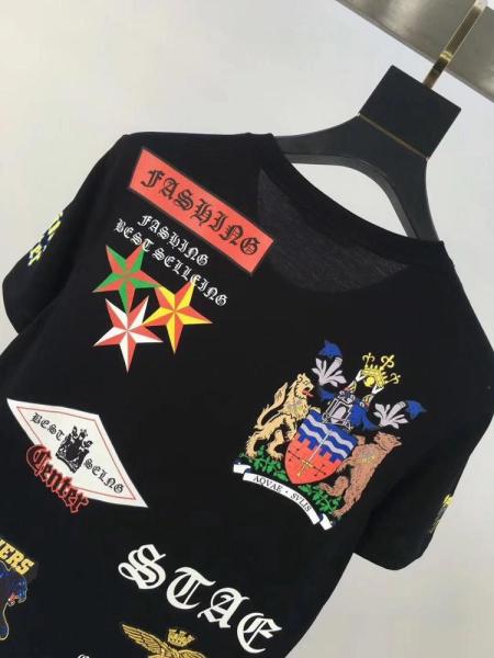Best quality custom print men's fashion t shirt printing boys black t-shirt hip