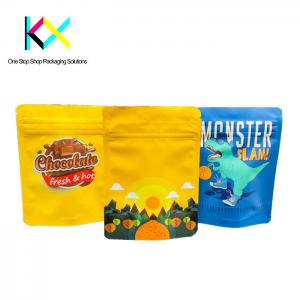 China CMYK Color Digital Printed Packaging Bags With Child Resistant Zipper Closure on sale