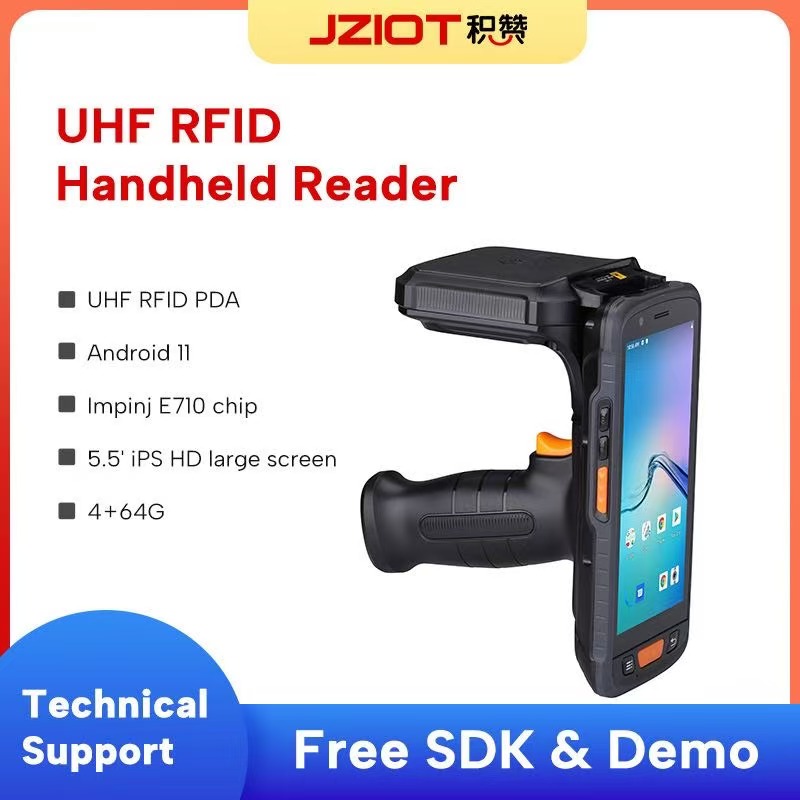 RFID NFC 125K UHF Android Data Collector Handheld Terminal Barcode Scanner PDA
