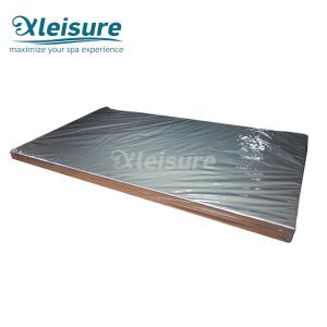 Wholesale Vinyl Retractable Swim Spa Covers Safe Floating Hot Tub Cover Light Brown from china suppliers