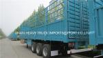 Fence Semi Trailer Livestock Carrier Truck With 3 Axles