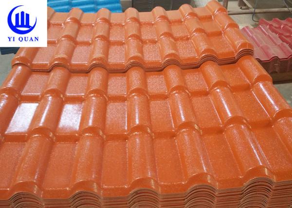 Easy to install ASA resin roof tiles color durable tiles impact resistance