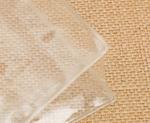 Clear Plastic PVC Zipper Bag / Sewing Green Zippered Cosmetic Bag