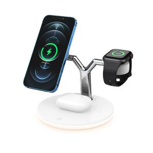 Wholesale Three In One 15w Magnetic Wireless Charger Iphone With Night Light from china suppliers