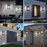 ROHS Bright Outdoor Solar Garden Wall Light IP68 Cold White