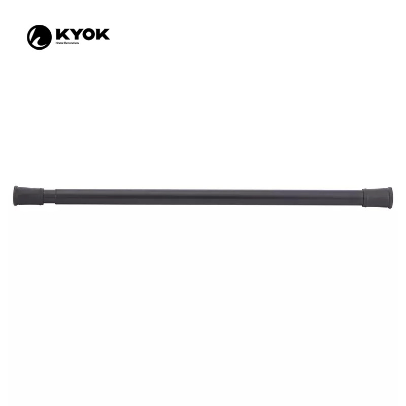 No Drill Extendable Curtain Pole Stainless Steel Shower Curtain Rod