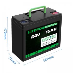 China 15AH 24V LFP Battery For Mobility Scooter Go Kart Golf Cart Goped on sale