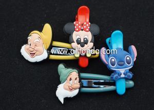 China Kids Baby Hair Accessories metal Hair Clips custom with 3d figures promotional hair clips pin Barrettes on sale