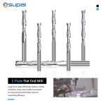 Varies Cutting Direction Carbide End Mill 38 - 200mm Overall Length