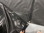 Heavy Duty Vinyl Coated Fabric PVC Coated Truck Cover 18 Oz 24x27 For Flatbed