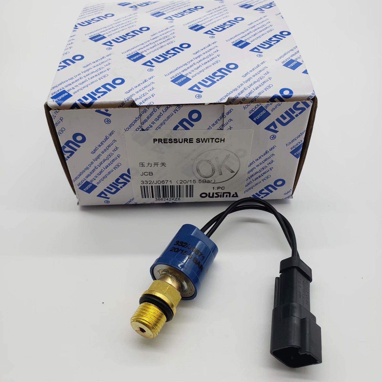 OUSIMA 332 J0671 332/J0671 Pressure Sensro Switch JS200 JS220 JS240 Travel pressure Switch 20/15 bar