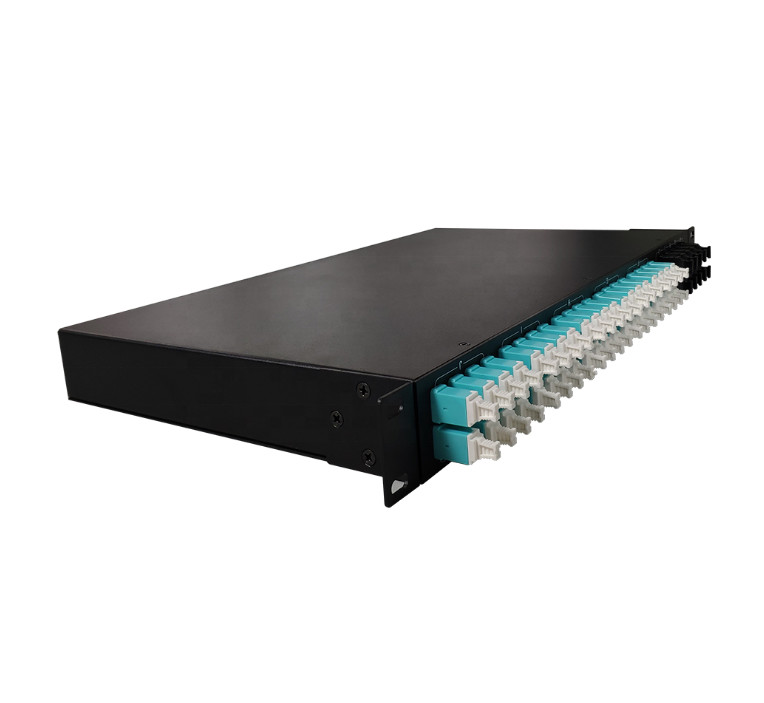 1U 19 Rack Mount MTP/MPO Fiber Optic Patch Panel