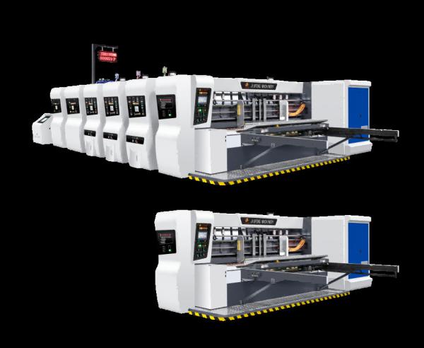All Comupter Controled G6-0924 Lead Edge Feeder 4 Color Printer + Slotter + Die