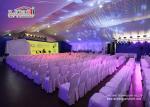 2000 People White PVC Sidewalls Outdoor Party Tent With Decoration For Party