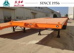 China 20FT To 45FT Spring Suspension Flatbed Trailer Loose Cargo Transport on sale