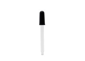Wholesale 108mm Glass Pipette Essential Oil Dropper With Long Black Silicone Teat from china suppliers
