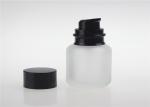 Empty 50ml Glass Lotion Bottles With Pump , Custom Lotion Glass Bottle