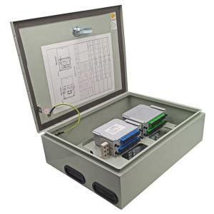 Wholesale 2 Pcs 1X16 PLC Splitter Fiber Optic Distribution Box , Metal Optical Fiber Junction Box from china suppliers