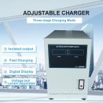 40Ah Practical Car Battery Chargers Sustainable 220V 380V White Color
