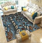 80*120cm Blending Crystal Velvet Living Room Floor Carpets Modern Simple