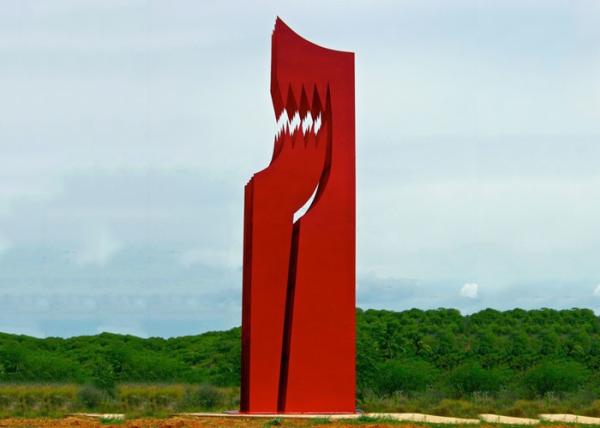 Large Size Famous European Painted Metal Sculpture Residential Landscape