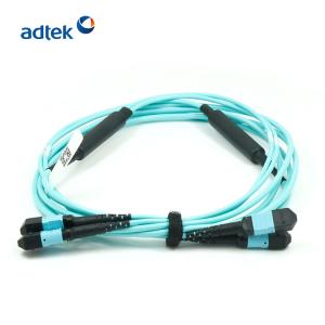 Wholesale MTP-MTP OM3 /OM4 24/48 Fibers 3M PVC/LSZH Aqua Trunk cable /Hybrid Cable /Breakout Cable from china suppliers