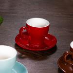 Green Porcelain Mugs Shabby Chic Milk Cup Drinkware