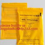 Professional Customized Medical Lab Hospital Kangaroo k Bag Yellow Specimen
