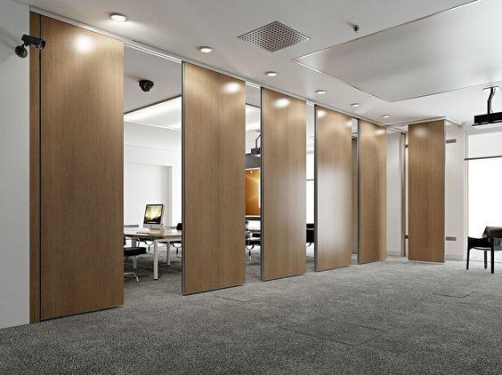 Quality Conference Room Sliding Movable Office Partition Wall Sound Insulation for sale