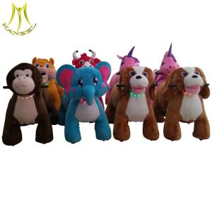 Wholesale Hansel stuffed animals ride on toys electric coin operation motorized animals from china suppliers
