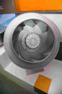 China 355mm Backward Curved Fan Single Phase 4 Pole External Rotor Fan on sale