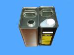 3L Automotive Paint Cans 0.22mm Large Rectangular Tin Containers