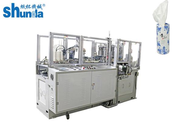 fully Automatic OEM / ODM Car Tissue Case Holder Paper Tube Forming Machine 12KW