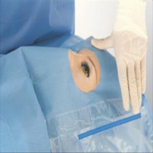 Wholesale Fenestrated Ophthalmic Sterile Surgical Drapes With Fluid Collection Bag from china suppliers