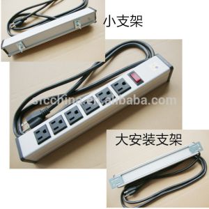 Buy cheap 6 Way Metal Rack Mount Outlet Strip, UL Approved American Power Bar for Server from wholesalers