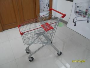 Wholesale Anti Theft Small Supermarket Shopping Carts 60L With Safe Baby Seat from china suppliers