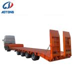 Dual Line Brake System Tri Axle Drop Deck Semi Trailer for Heavy-Duty Transporta