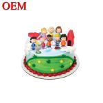 Customized Christmas Cake Topper Toys Set OEM Birthday Party Cupcakes Figurines