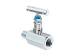 Threaded End 6000PSI Steel Needle Valve Monel Alloy 400 3/8" MNPT x FNPT