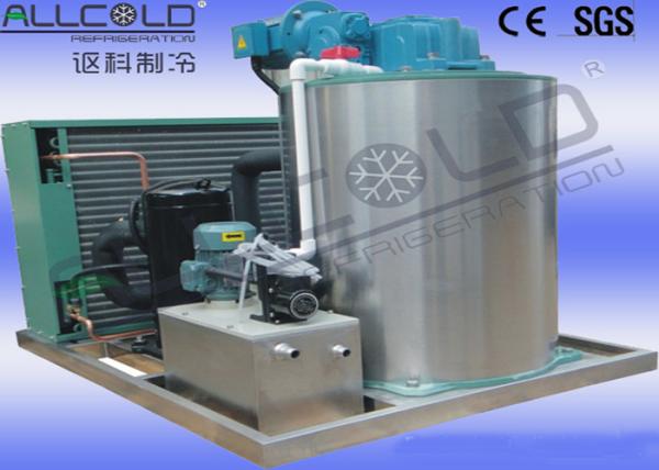 R404A Refrigerants Vegetables Small Flake Ice Machine , Flake Ice Maker