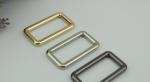 Wholesale manufacturing zinc alloy 11/2 inch gold metal square o ring for