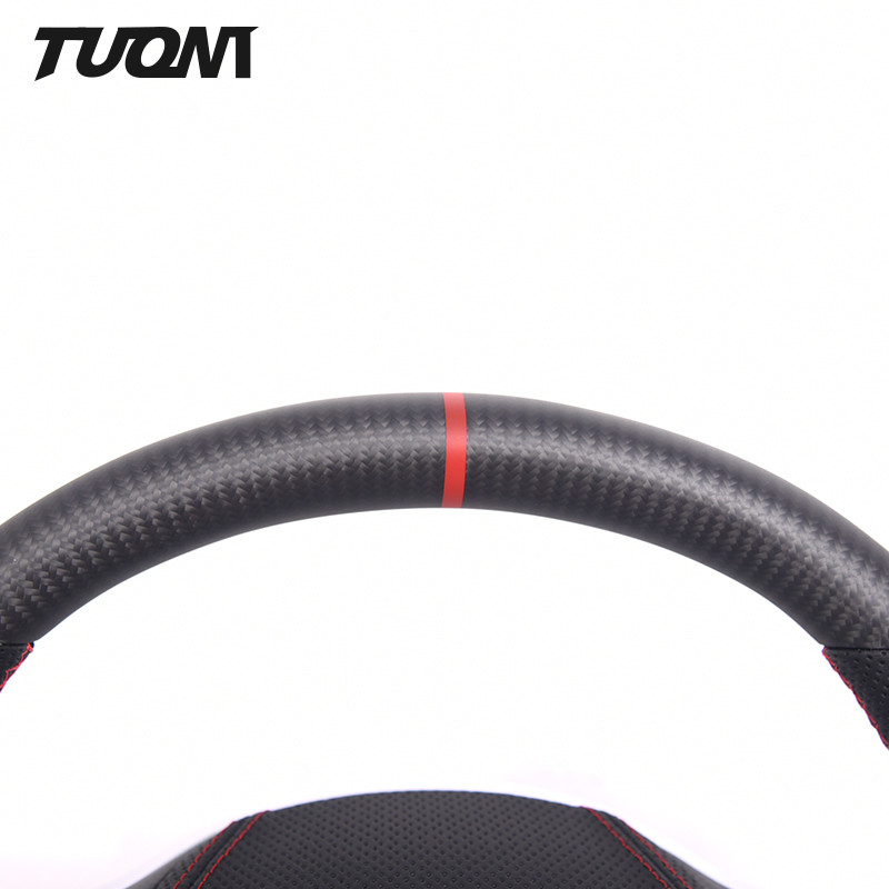 Tesla Model 3 Y Carbon Fiber Matte Round Shape Steering Wheel Design Services
