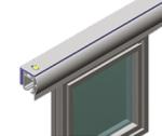 Extruded Aluminum Handle Profile Door Frame T3540 35 x 40mm
