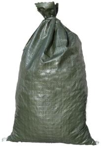 Wholesale Woven Polypropylene PP Sand Bag Green Hemmed Top With Tie from china suppliers