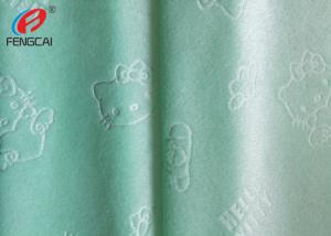 China 100 polyester emobssed kintting minky plush fabric printed blanket fabric for baby on sale