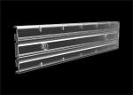 Double Asymmetric LED Lamp Lens , LED Optics Lenses For Supermarket / Goods