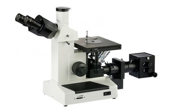 Quality Trinocular Inverted Metallurgical Microscope With Wide Field Eyepiece 10X for sale