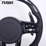 Glossy Carbon Fiber Leather LED Mercedes Benz W204 W205 A45 Steering Wheel