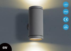 Wholesale LED Wall Lights 6 Watt Outdoor Shine Aluminum Material with black white and silver color from china suppliers