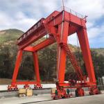 40t Double Beam Rubber Tyred Gantry Marble Port Container Lifting Equipment